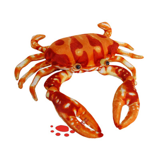 Crabe de jouet de mer en peluche
