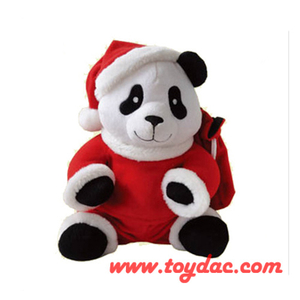 Panda de Noël en peluche