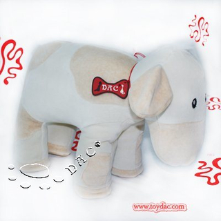Vache peluche blanche en coton bio