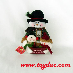 Jouets de décoration de Noël en peluche Snowan