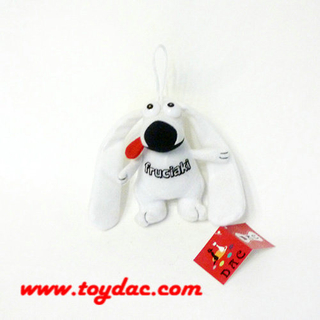 Porte-clés chien en peluche