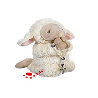 Mouton de jouet de prière d'animal en peluche