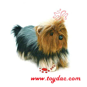 doudou Peluche chien fourrure multicolore