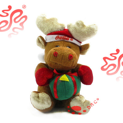 Jouet de Noël en peluche et renne