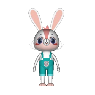 Moule 3D de poupée de lapin de dessin animé